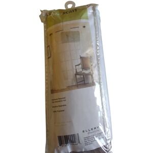 Ellery Homestyles Window Scarf Panel Victoria Taupe Crinkle Sheer 6‎ Yards Long